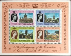 Montserrat 1978 25th Anniversary Coronation Minisheet MNH - Montserrat