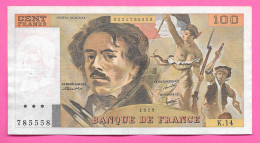 Billet 100 Fr - DELACROIX - - 1979 - Série K.14 - 100 F 1978-1995 ''Delacroix''