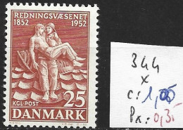 DANEMARK 344 * Côte 1 € - Unused Stamps