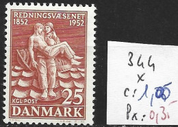 DANEMARK 344 * Côte 1 € - Neufs