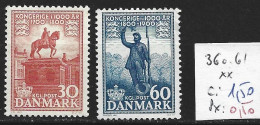 DANEMARK 360-61 ** Côte 1.50 € - Ongebruikt