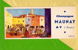 BUVARD & Blotting Paper  : Champagne MAUNAY AY  : Le Souk Marché Nord Afrique - Liquor & Beer