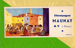 BUVARD & Blotting Paper  : Champagne MAUNAY AY  : Le Souk Marché Nord Afrique - Schnaps & Bier