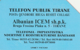 PHONE CARD ALBANIA URMET (E90.7.3 - Albanien