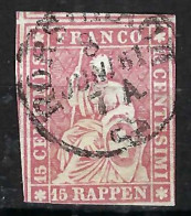 SUISSE Ca.1861: Le ZNr. 24G Obl. CAD "Rorschach" - Used Stamps