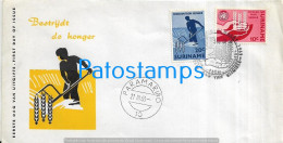 221056 SURINAME SURINAM PARAMARIBO COVER CANCEL YEAR 1963 STAMPS WORK NO POSTAL POSTCARD - Suriname