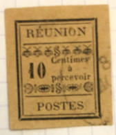 Réunion Timbre Taxe N°2 Oblitéré - Timbres-taxe