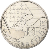 France, 10 Euro, Bretagne, 2010, Paris, SPL, Argent, KM:1648 - France