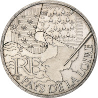 France, 10 Euro, Pays De La Loire, 2010, Paris, SPL, Argent, KM:1665 - France