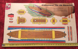 Navire Bateau Caboteur Ile-de-Beauté Corse Découpages De Sylvain & Sylvette-Editions Fleurus-Jouet-Jeux De Construction - Other & Unclassified