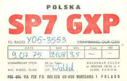 Radio Amateur QSL Card SP7GXP Y05-3553 Poland Warszawa - Radio Amateur