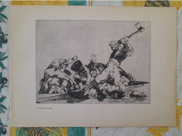 FRANCISCO GOYA Eau Forte LES DESASTRES DE LA GUERRE Recto Verso - Radierungen