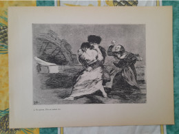 FRANCISCO GOYA Eau Forte LES DESASTRES DE LA GUERRE Recto Verso - Etchings