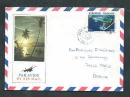 Lsc Affran./ Timb.  Polynésie Française Pour La France En 1983  Pb19006 - Covers & Documents