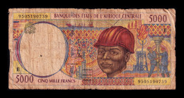 Central African St. - Estados De África Central Cameroon 5000 Francs 1995 Pick 204Eb Bc F - Kamerun