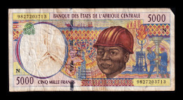 Central African St. - Estados De África Central Guinea Equatorial 5000 Francs 1998 Pick 504Nd Bc F - Equatorial Guinea