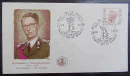 FDC 1543 'Koning Boudewijn (Elström)' - 1971-1980