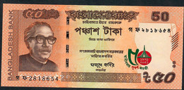 BANGLADESH  NLP  50 TAKA 2021 ORANGE  COMMEMORATIVE UNC. - Bangladesch