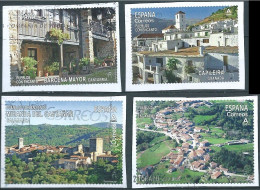 ESPAGNE SPANIEN SPAIN ESPAÑA 2021 FROM CARNET CHARMING VILLAGES USED ON PAPER ED 5459-62 MI 5508-11 YT 5213-6 SC 4494a-d - Gebruikt