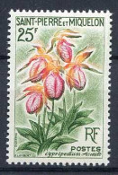 Réf 79 < SAINT PIERRE Et MIQUELON < Yvert N° 362 * MH * < Cote 6.10 € --- Cypipredium Acaule < Fleur Flore - Unused Stamps