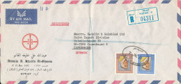 Kuwait Registered Air Mail Cover Sent To  Denmark Safat 7-6-1971 - Kuwait