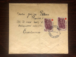 BULGARIA TRAVELLED COVER 1947 YEAR RED CROSS HEALTH MEDICINE - Lettres & Documents