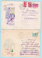 USSR 1967.0812-1002. New Year Greetings. Prestamped Covers (2), Used - 1960-69