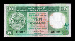 Hong Kong 10 Dollars 1986 Pick 191a Mbc Vf - Hongkong