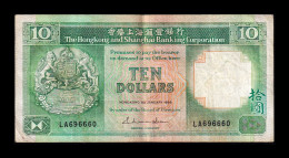 Hong Kong 10 Dollars 1986 Pick 191a Mbc Vf - Hong Kong