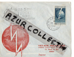 LETTRE  . FETE DES TELECOM . HANOI . 1953 - Viêt-Nam