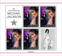 2023-06 - TOGO-  MICHAEL JACKSON           4V  MNH** - Chanteurs