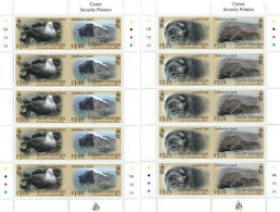 SOUTH GEORGIA 2023 FAUNA Animals. Islands Series SEAL BIRD - Full Sheets MNH - Südgeorgien