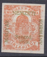 Hongrie Szeged Journaux 1919 Mi 1 * (J33) - Szeged