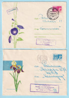 USSR 1967.0925-1116. Flowers. Prestamped Covers (2), Used - 1960-69