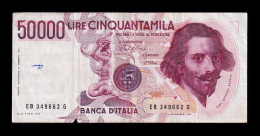 Italia Italy 50000 Lire Gian Lorenzo Bernini 1984 Pick 113a Bc/Mbc F/Vf - 50000 Lire