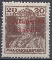 Arad Occupation Française En Hongrie Mi 27 * Roi Charles IV (K6) - Unused Stamps