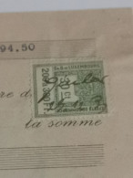 Reçu, Draperies De Larochette 1931 Avec Timbre 30Ct - Taxes