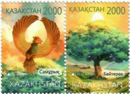 Kazakhstan 2022 . EUROPA CEPT. Myths & Stories. 2v. - Kazakhstan