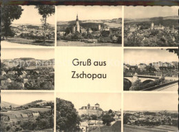 42239012 Zschopau Total Panorama Bruecke Siedlung Schloss Zschopau - Zschopau