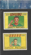 UHURU SAFETY MATCHES ( Uhuru Is Swahili Word Meaning Freedom) - OLD MATCHBOX LABELS - Boites D'allumettes - Etiquettes