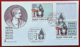 VATICANO VATIKAN VATICAN 1981 BIMILLENARIO VIRGILIANO BIMILLENARY OF VIRGIL FDC - Storia Postale