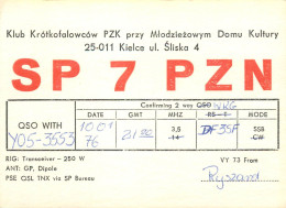 Radio Amateur QSL Card Poland Klub Krotkofalowcow SP7PZN Y05-3553 - Radio Amateur