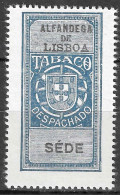 PORTUGAL; Early Revenue Fine Alfandega De Lisboa Tabaco Despachado TAX  SEDE RARE - Unused Stamps