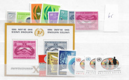 1965 MNH UNO New York,  Year Complete According To Michel, Postfris** - Ongebruikt