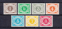 Irlanda Nuovi:  Segnatasse  N. 15-21 - Timbres-taxe