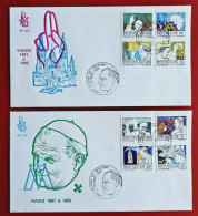 VATICANO VATIKAN VATICAN 1984 POPE JOHN PAUL PILGRIMMAGE VENETIA COVER FDC - Cartas & Documentos