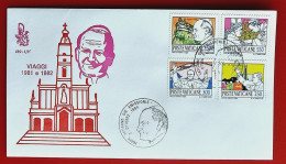 VATICANO VATIKAN VATICAN 1984 POPE JOHN PAUL PILGRIMMAGE VENETIA COVER FDC - Lettres & Documents