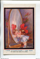 Illustrateur Fred Spurgin Petite Fille Devant Le Miroir - Spurgin, Fred