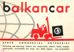 Radio Amateur QSL Card Balkancar State Commercial Enterprise - Radio Amateur