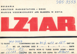 Radio Amateur QSL Card Bulgaria Doso LZ1AR Y05-3553 - Radio Amateur